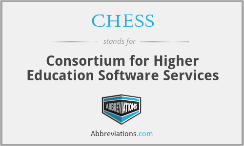 CHESS - Consortium for Higher Education Software Services