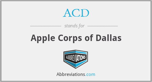 ACD - Apple Corps of Dallas