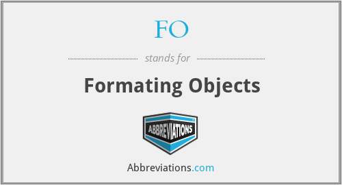 FO - Formating Objects