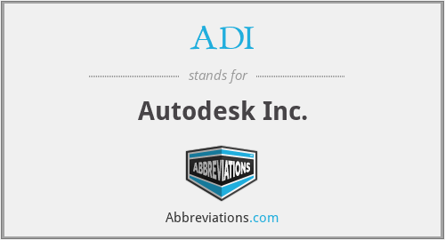 ADI - Autodesk Inc.