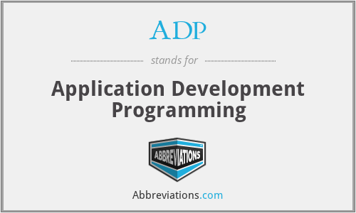 ADP - Application Development Programming