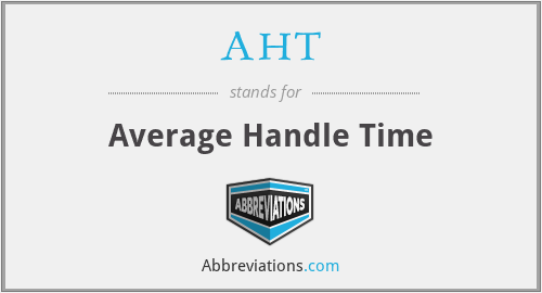 AHT - Average Handle Time