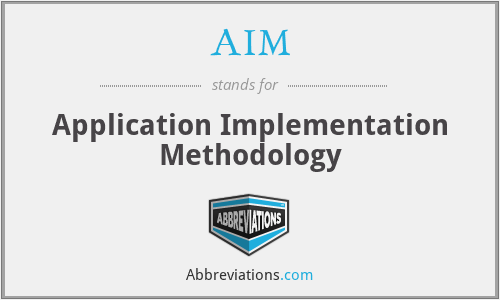 AIM - Application Implementation Methodology