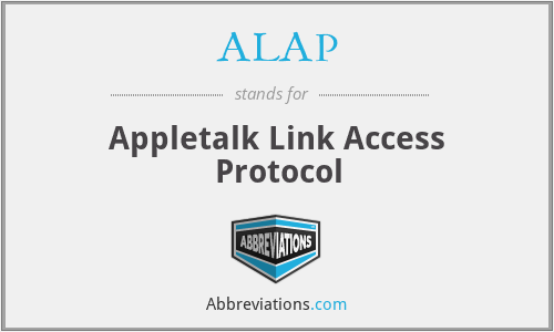 ALAP - Appletalk Link Access Protocol