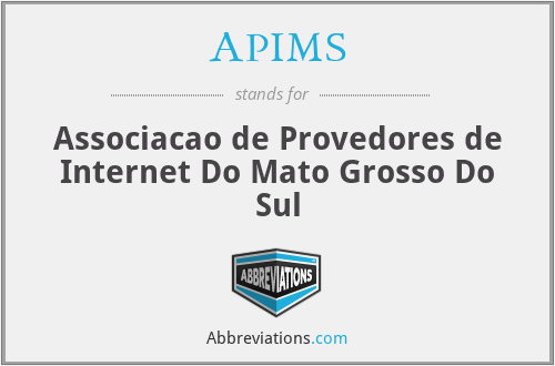 APIMS - Associacao de Provedores de Internet Do Mato Grosso Do Sul