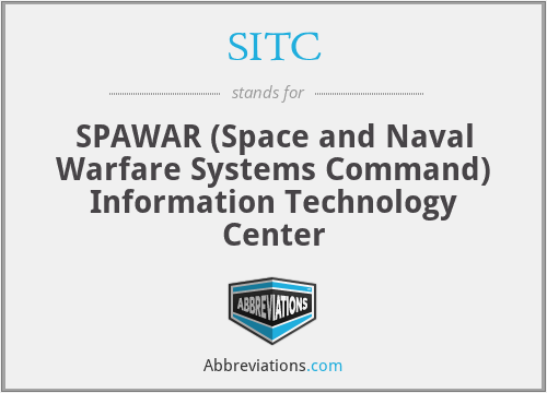 SITC - SPAWAR (Space and Naval Warfare Systems Command) Information Technology Center