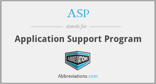 ASP - Application Support Program