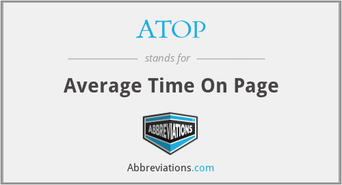 ATOP - Average Time On Page