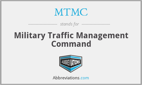 MTMC - Military Traffic Management Command