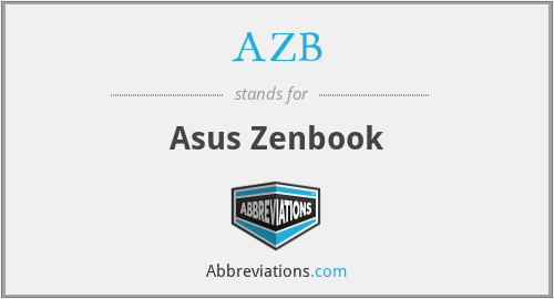 AZB - Asus Zenbook