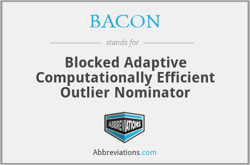 BACON - Blocked Adaptive Computationally Efficient Outlier Nominator