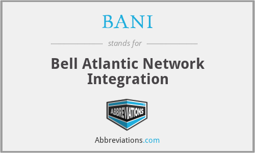 BANI - Bell Atlantic Network Integration