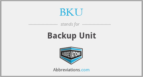 BKU - Backup Unit