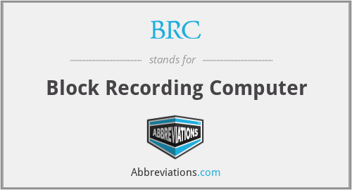 BRC - Block Recording Computer