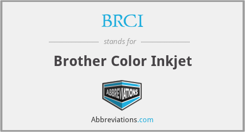 BRCI - Brother Color Inkjet