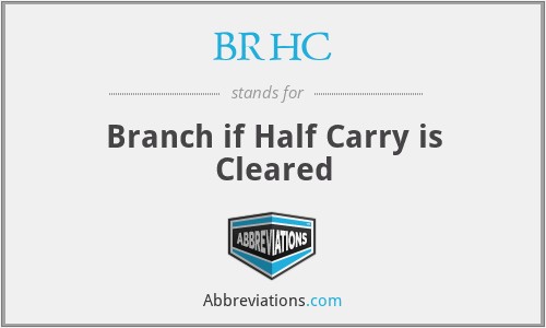 BRHC - Branch if Half Carry is Cleared
