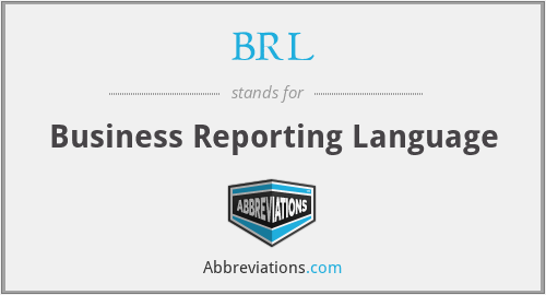 BRL - Business Reporting Language