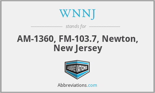 WNNJ - AM-1360, FM-103.7, Newton, New Jersey