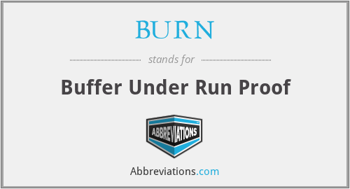 BURN - Buffer Under Run Proof