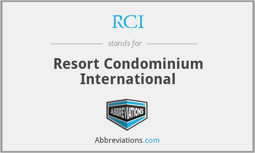 RCI - Resort Condominium International