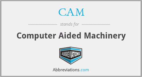 CAM - Computer Aided Machinery