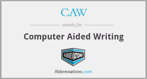 CAW - Computer Aided Writing