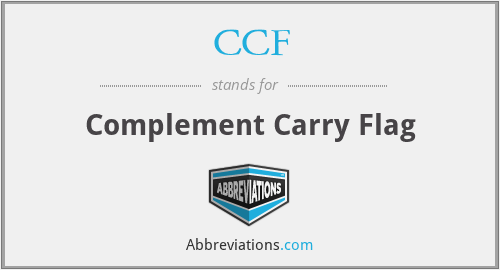 CCF - Complement Carry Flag