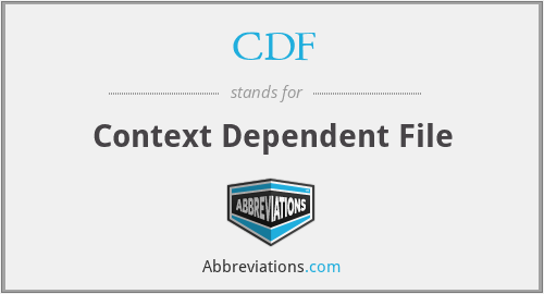 CDF - Context Dependent File