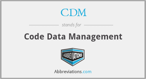 CDM - Code Data Management