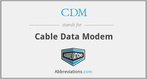 CDM - Cable Data Modem