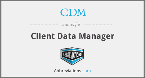 CDM - Client Data Manager