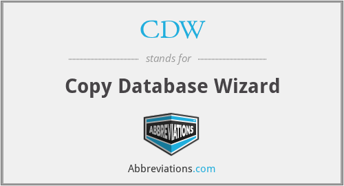 CDW - Copy Database Wizard