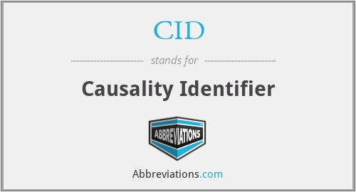 CID - Causality Identifier