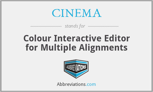 CINEMA - Colour Interactive Editor for Multiple Alignments