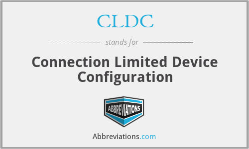 CLDC - Connection Limited Device Configuration