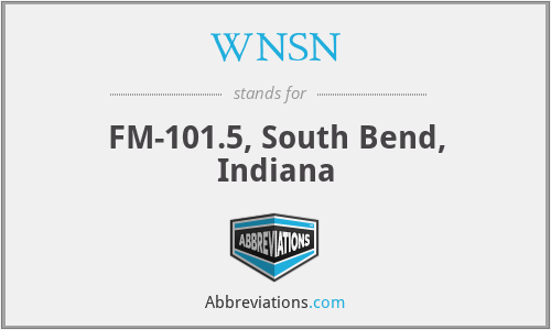 WNSN - FM-101.5, South Bend, Indiana