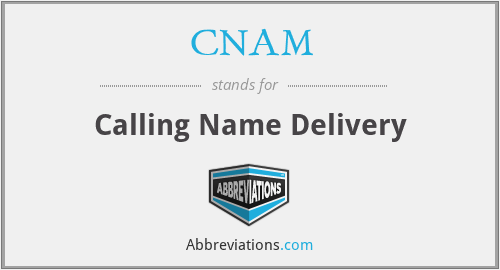 CNAM - Calling Name Delivery