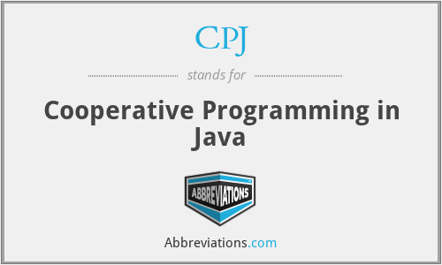 CPJ - Cooperative Programming in Java