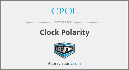 CPOL - Clock Polarity