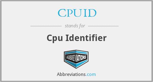 CPUID - Cpu Identifier