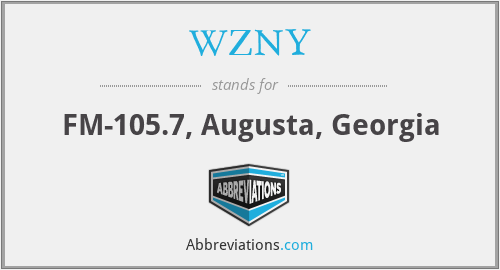 WZNY - FM-105.7, Augusta, Georgia