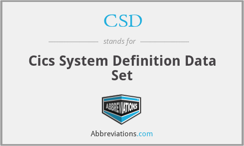 CSD - Cics System Definition Data Set