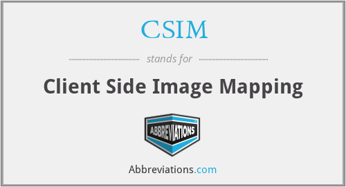 CSIM - Client Side Image Mapping