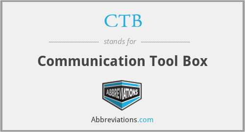 CTB - Communication Tool Box