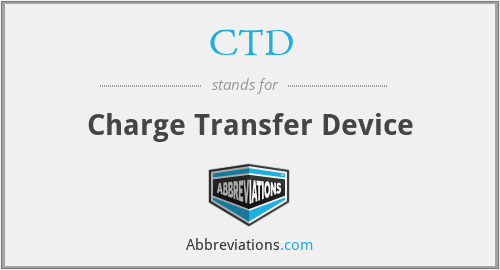 CTD - Charge Transfer Device