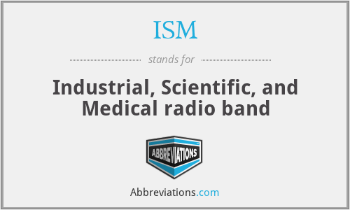 ISM - Industrial, Scientific, and Medical radio band