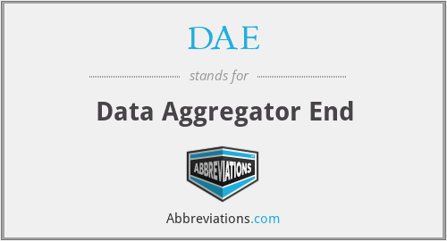 DAE - Data Aggregator End