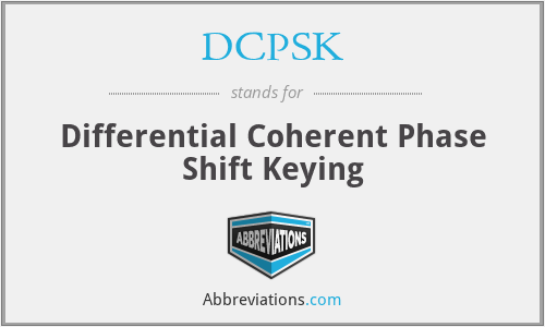 DCPSK - Differential Coherent Phase Shift Keying