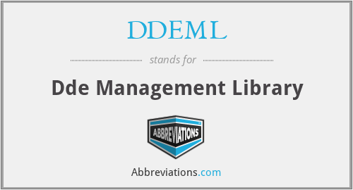 DDEML - Dde Management Library