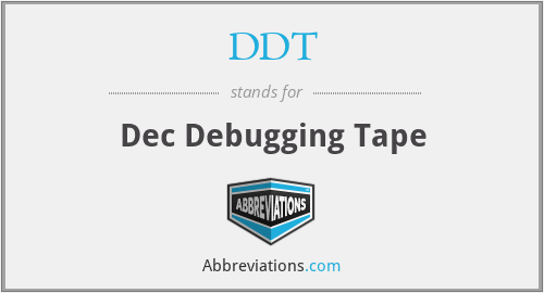 DDT - Dec Debugging Tape